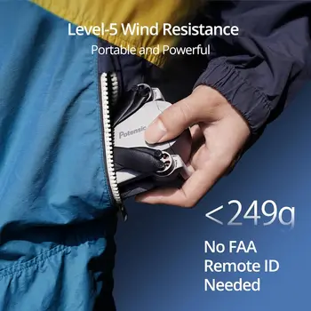 Potensic Drones Under 249g GPS Auto Return Single Axis Gimbal EIS Professional Drone Max 4-KM Waypoint Flight Follow Me-ATOM SE 2