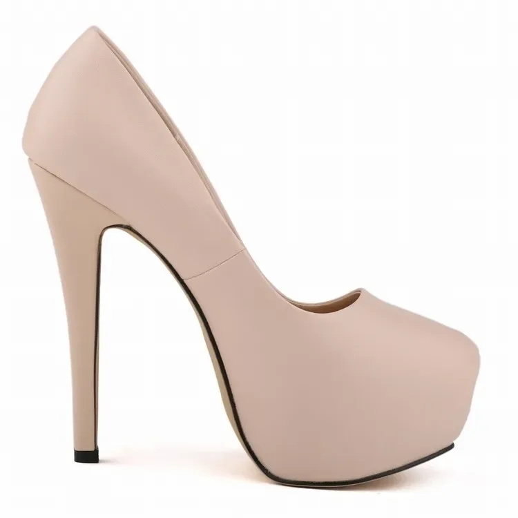 Red Stiletto Pumps Front View