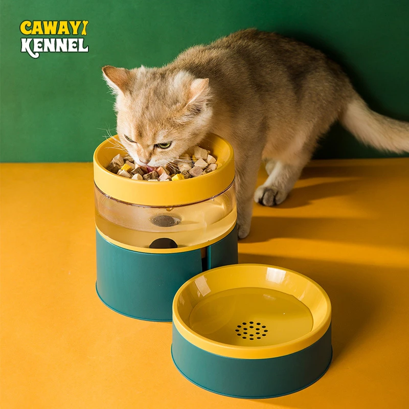 CAWAYI KENNEL Automatic Dogs Feeder Drinking Dowl Bowls for Dogs Cats