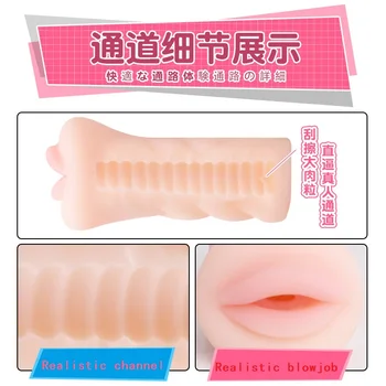 Portable Masturbator Cup Realistic Tight Vagina Artificial Vagina Real Pussy Machine Sex Toys for Men Male Masturbation Soft Gel 6