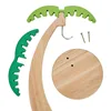 Wooden Banana Rack Hanging Kitchen Rack Simulated Leaf Decorative Fruit Vertical Storage Rack with Hook Kitchen Decoration 6