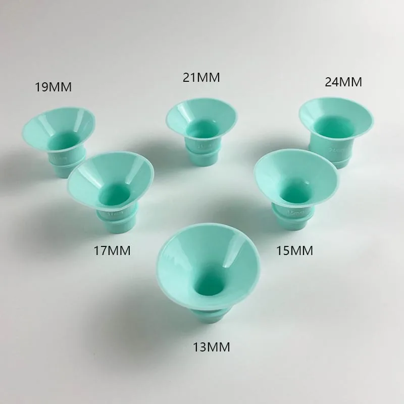 Green Silicone Flange Insert for 24 mm Flange Replacement of Breast pump accessories BPA Free