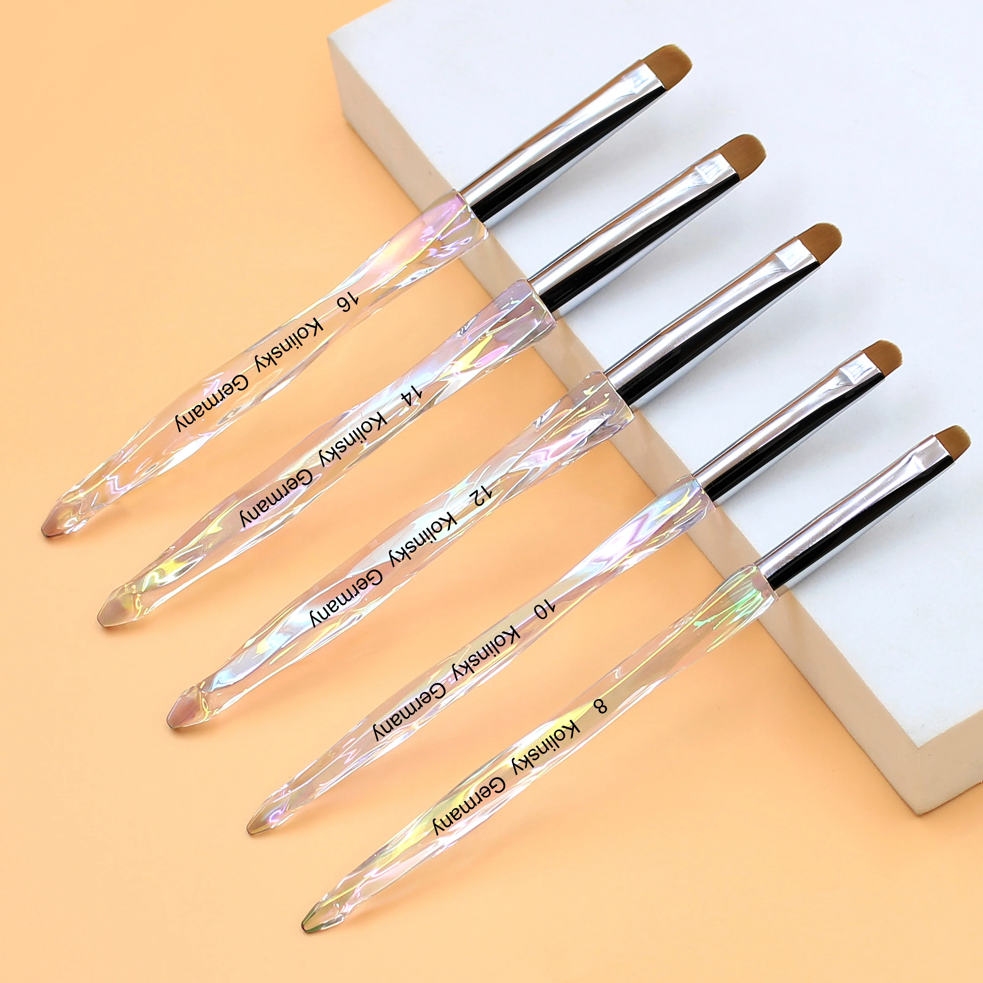 Professional Nail Art Brush with Chic Handle - Perfect for French Manicures & Clean-Up, Ideal for Salon or Home Use 4