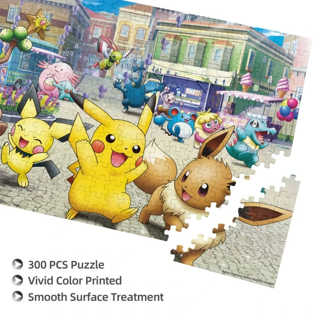 300 pçs quebra-cabeça pokemon pikachu cartoon quebra-cabeça de madeira  crianças jigsaw brinquedo do bebê cedo brinquedos educativos para crianças  jogo souptoys - AliExpress