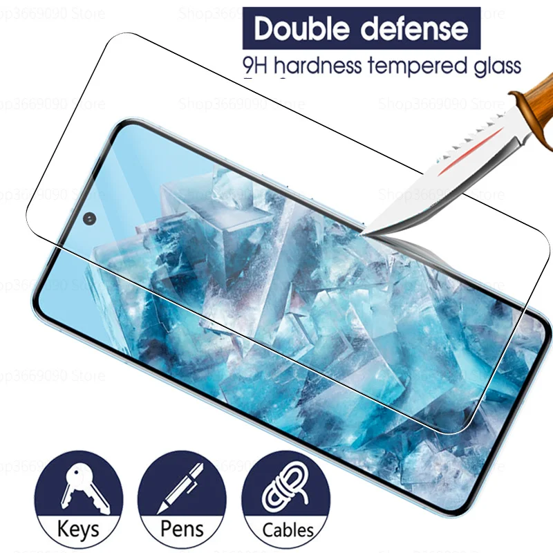 4-in-1 Tempered Glass Case with Screen and Camera Lens Protection