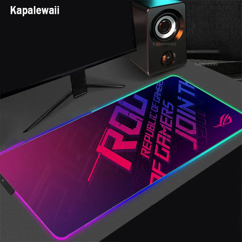 

RGB ASUS ROG Mouse Pad Gaming Accessories Computer Mousepad Gamer XXL Keyboard Backlit LED Gabinete Rug Tapis De Souris Desk Mat