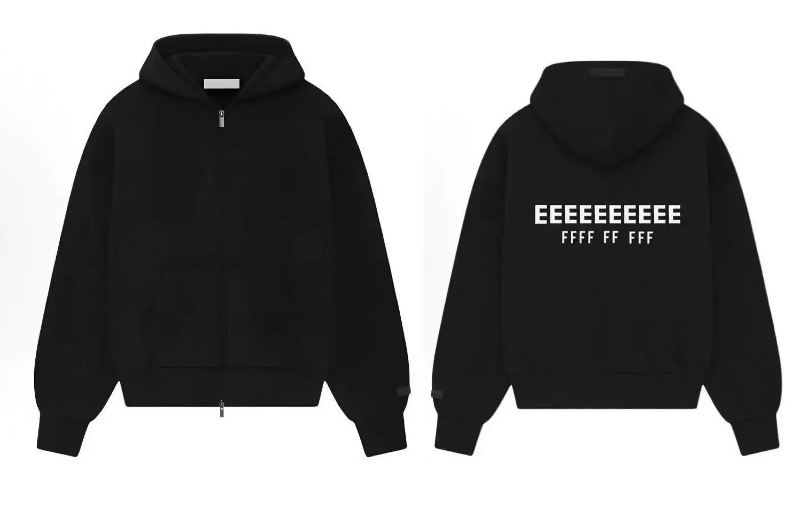 zipper-Deep black
