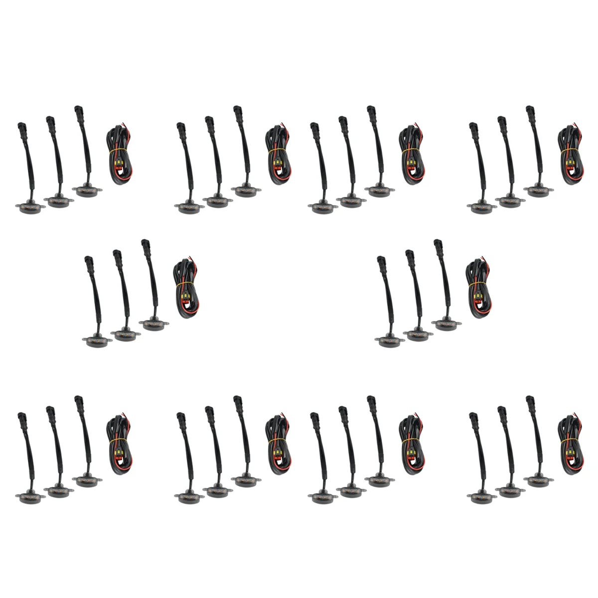 

30X Smoked Lens Amber LED Front Grille Running Lights Lamps for Ford F-150 Raptor