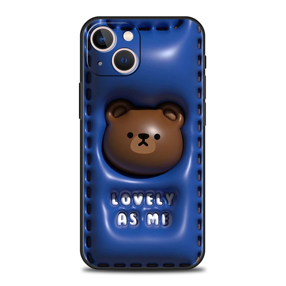 Niedliche Cartoon Bilder Handy hülle Abdeckung für iPhone 16 15 14 13 12 11 Pro Max 7 8 plus xr xs Silikon Soft Fundas Shell Capas Taschen – Detail 4