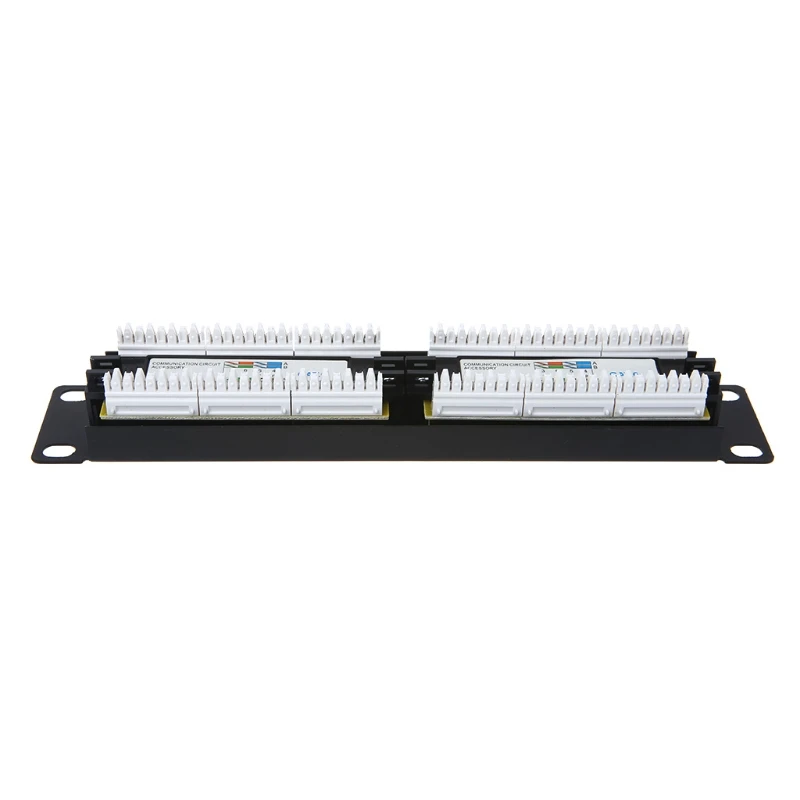 CAT6 패치 패널 벽면 장착 및 랙 장착 RJ45 네트워킹 패치 패널 키트 12 포트