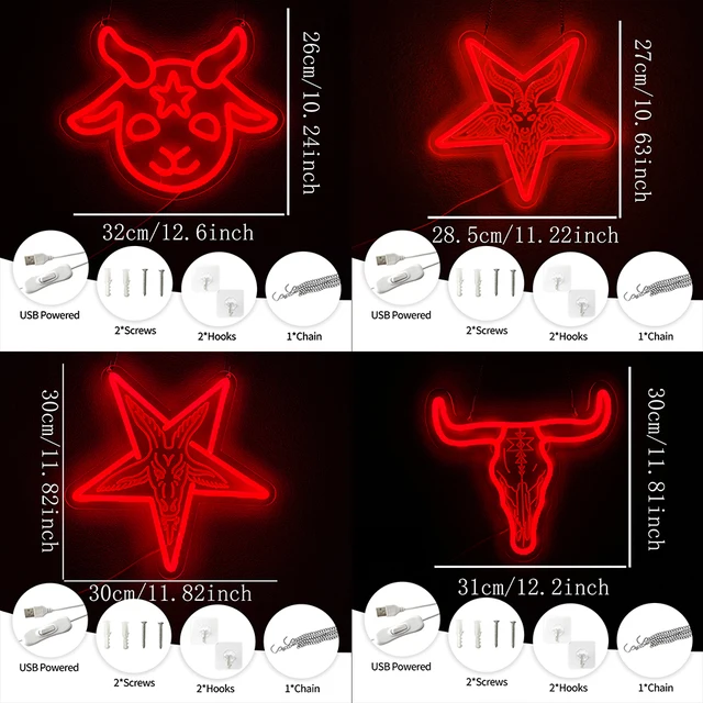 Satanic LED Wall Light 2