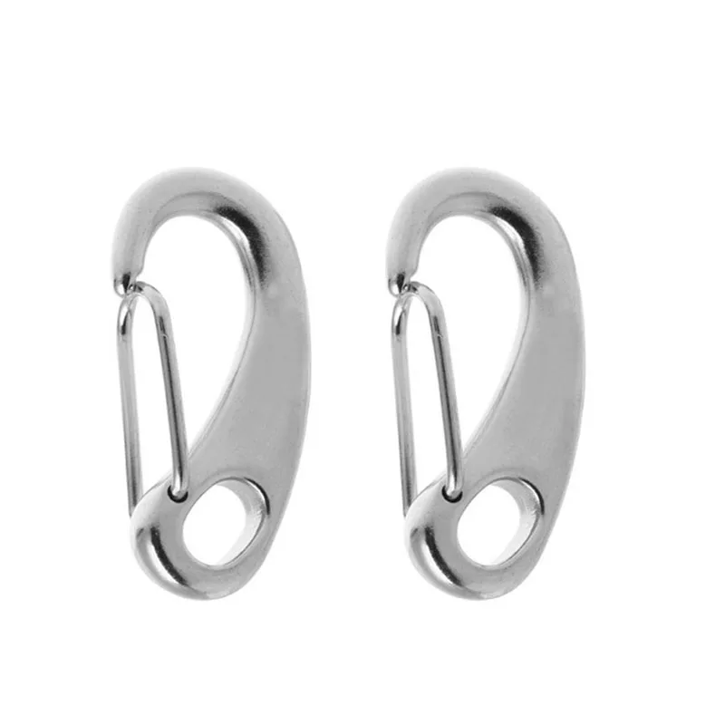 

2 шт., пружинные карабины в форме яйца, 70 мм