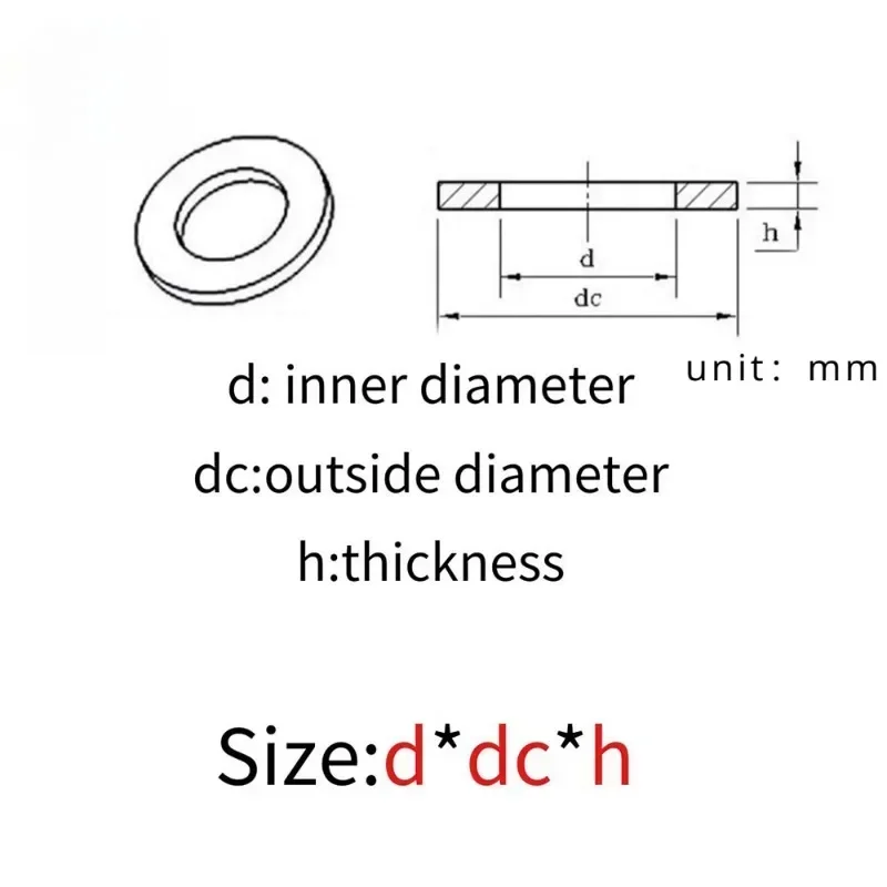 Durable Nylon Flat Washer Variety Pack - Black & White Insulating Plastic Gasket Rings