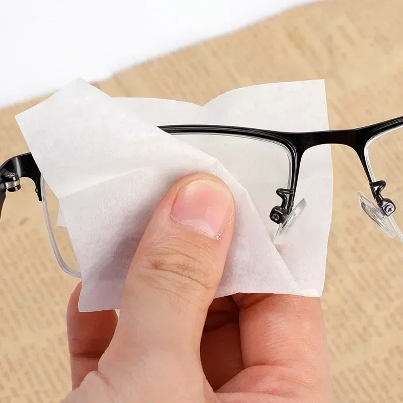300/10Pcs Disposable Anti-fog Glasses Wipes Non-alcohol Wipes Cleaning Lens Wipe Mobile Phone Screen Lens Anti-fog Glasses Wipes 3