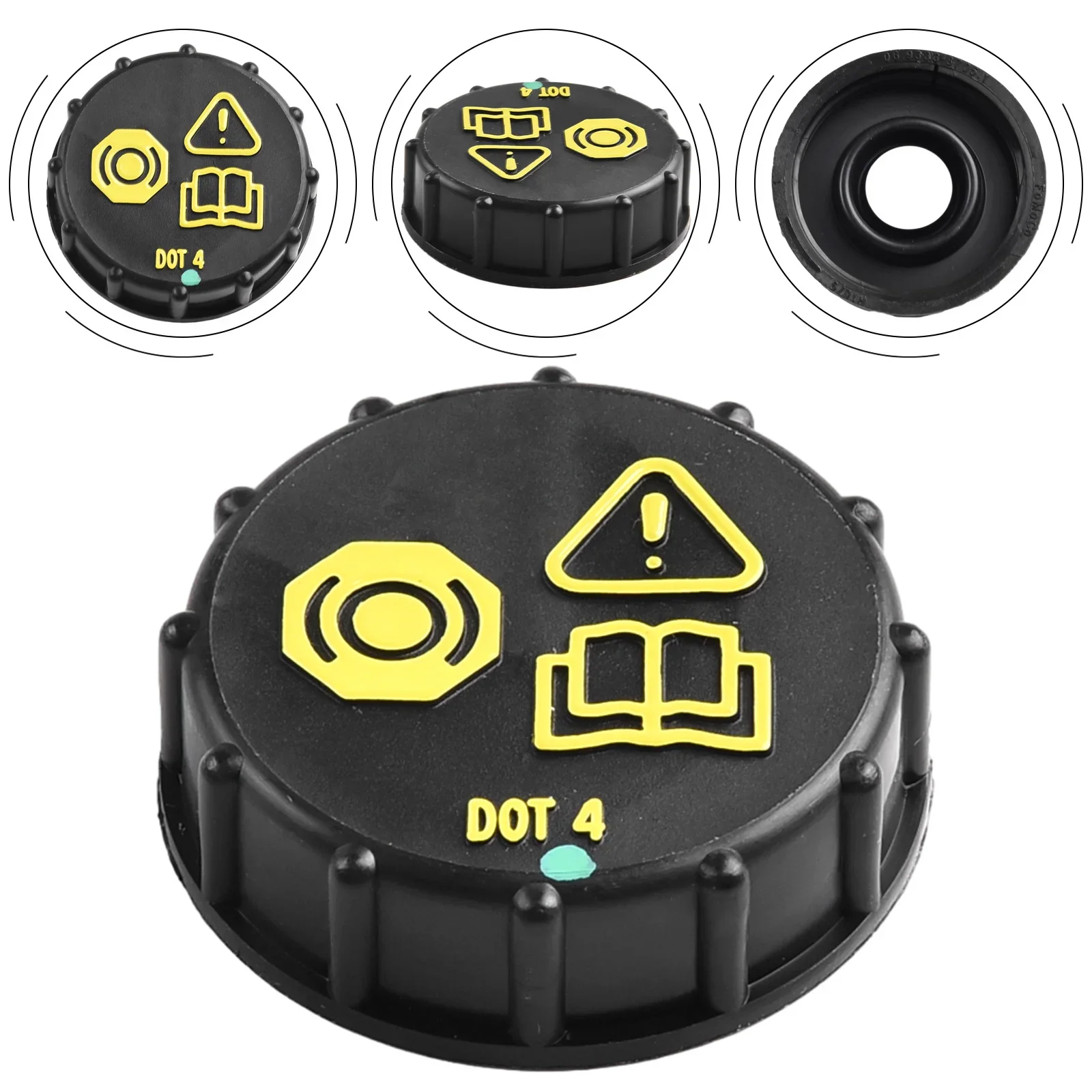 High Performance Brake Fluid Reservoir Cap, Durable ABS Material, Perfect Fit For Various Ford Models, Part Number: 6M512162AA