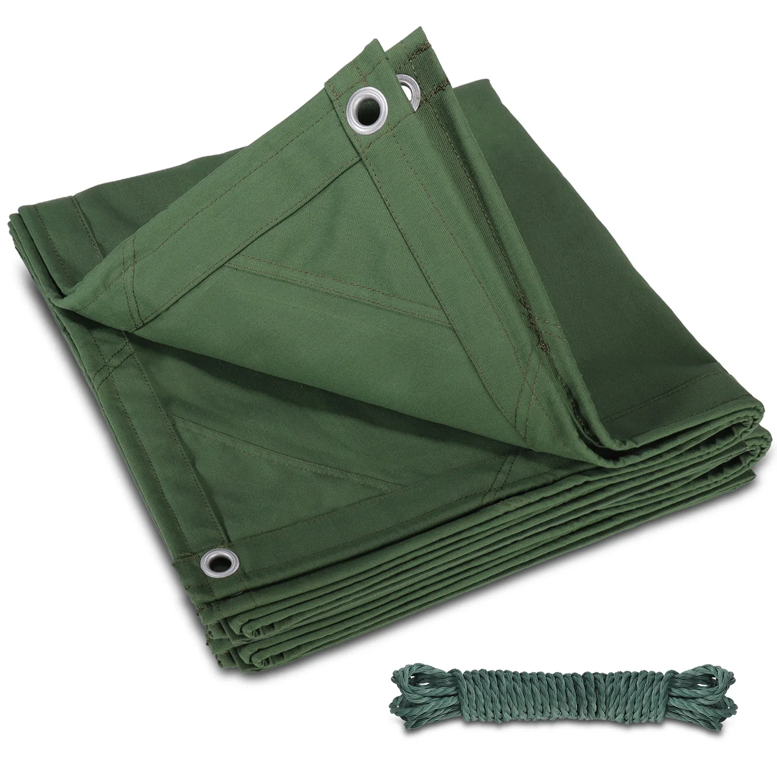 Stabile Outdoor-Plane Aus Segeltuch (30,5x40,6 Cm) Mit Metallösen – Vielseitig Für Zelt, Camping, Dach & Balkon