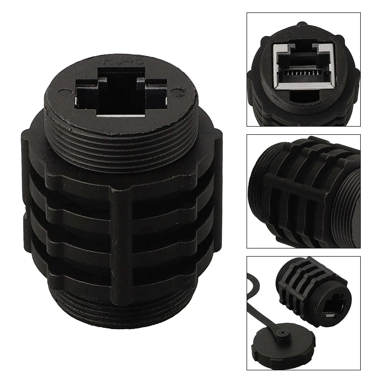 E13 Waterproof Connector Network Switch Coupler Threaded Dual NetworkPort Socket Herramientas Ferramentas Taladros