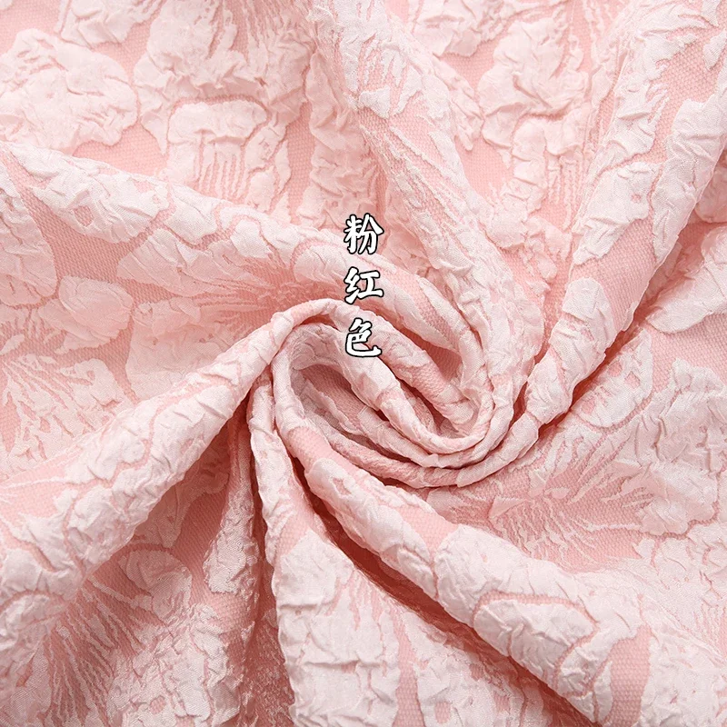 old clothes 専用 160x50cm Vintage Relief Lily Jacquard Fabric For Women's