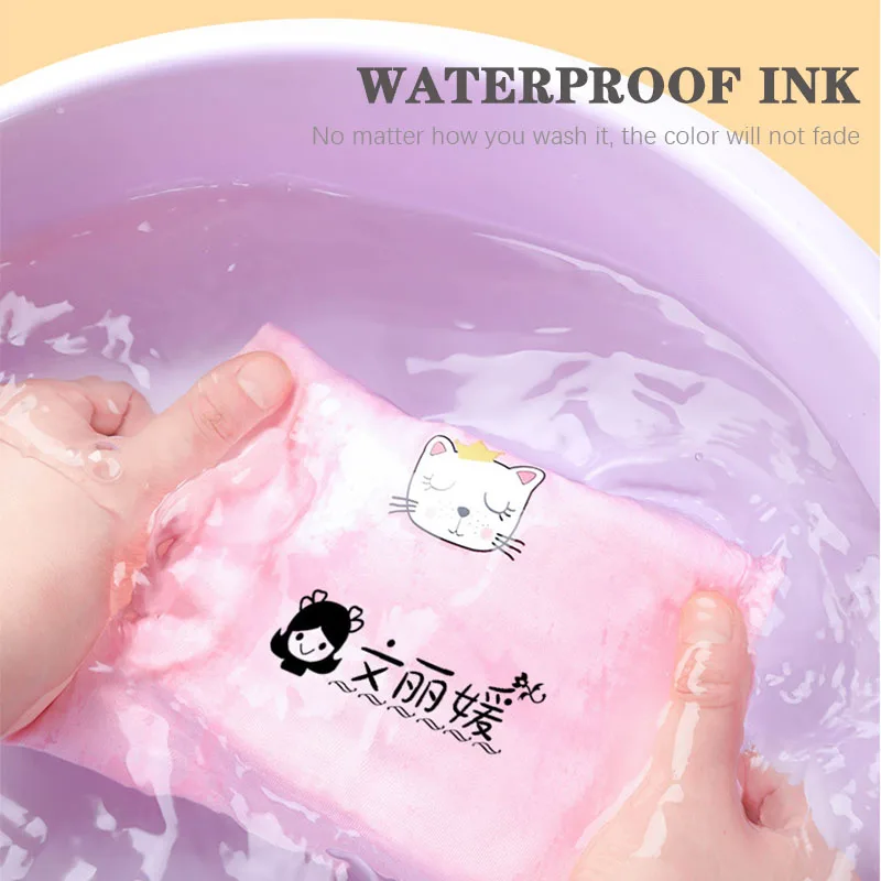 Name Stamp Clothing for Student Clothes Chapter School Uniform Cartoon Pattern Style Waterproof Wash not Faded Stamp