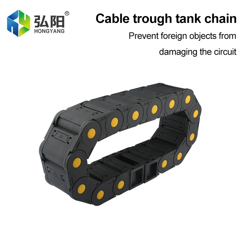 Cable Drag Chain 45*100mm Closed Wire Transmission Cable Slot Drag Chain For CNC Router Machine Tool 3D Printer