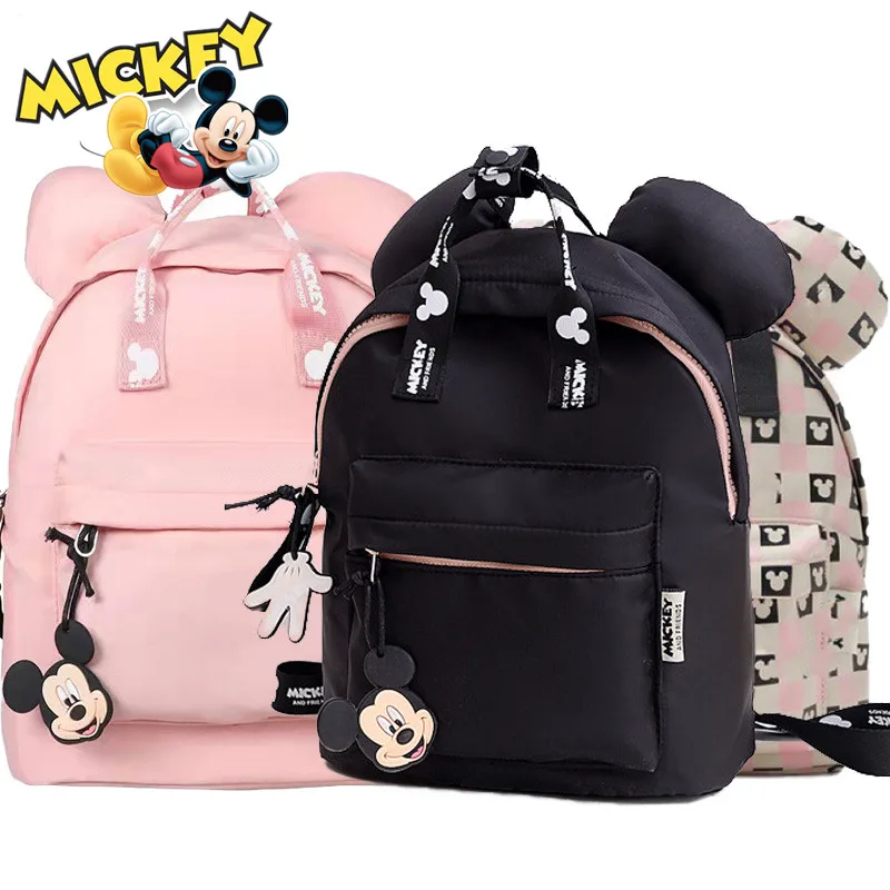 Disney Mickey Mouse Minnie Mouse Backpack Black New Disney Anime
