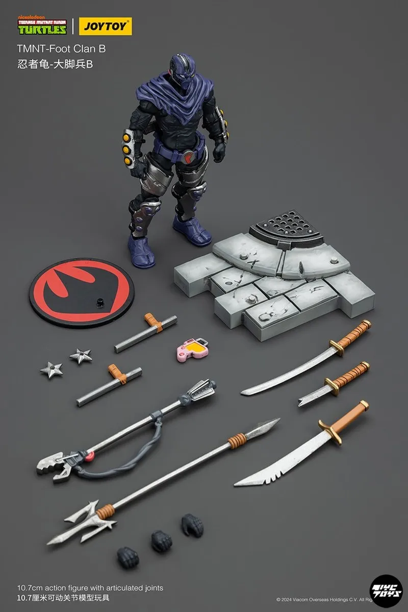 JOYTOY TMNT Shredder 1/18 Genuine Action Figure TMNT-Foot Clan A Foot Clan  B 3PCS Anime Teenage Mutant Ninja Turtles Model - AliExpress, image size:800x1199