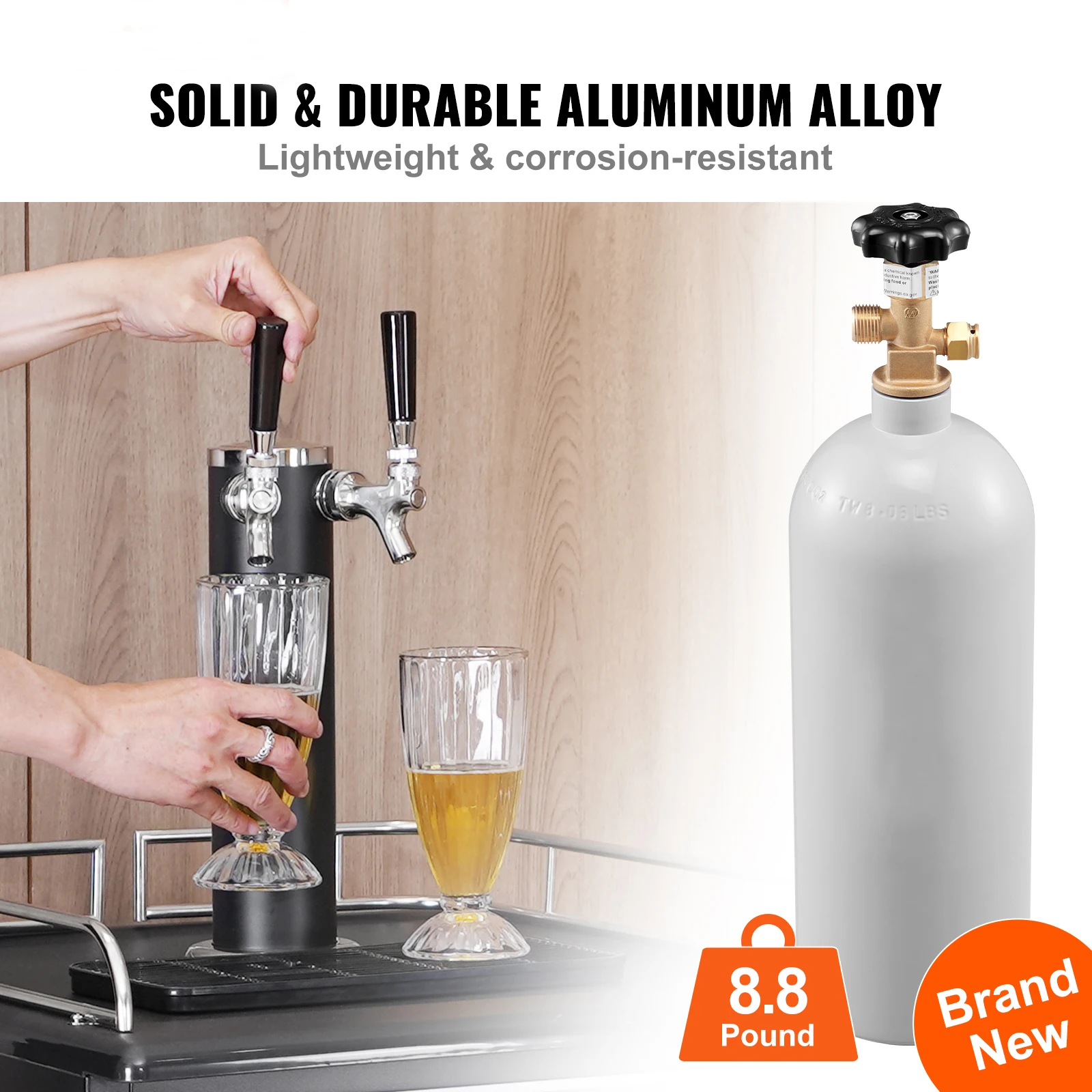 Aluminum CO2 Regulator System for Draft Beer Homebrew