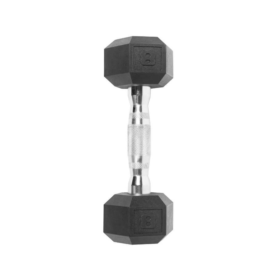 8lb Coated Hex Dumbbell 2