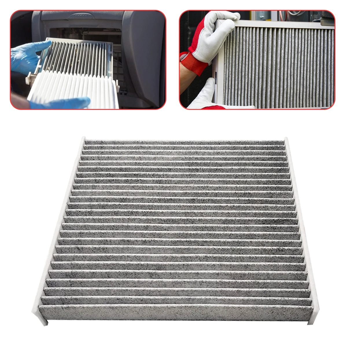 Car Cabin Air Filter For Toyota RAV4 2006- Auto Filters Carbon Fiber P3875WS 80219-SHJ-A01 80292-SDA-407 80292-SDA