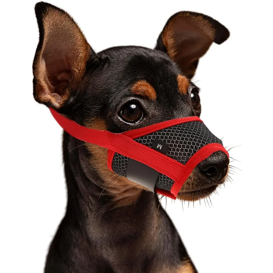 Comfortable Adjustable Soft Nylon Dog Muzzle