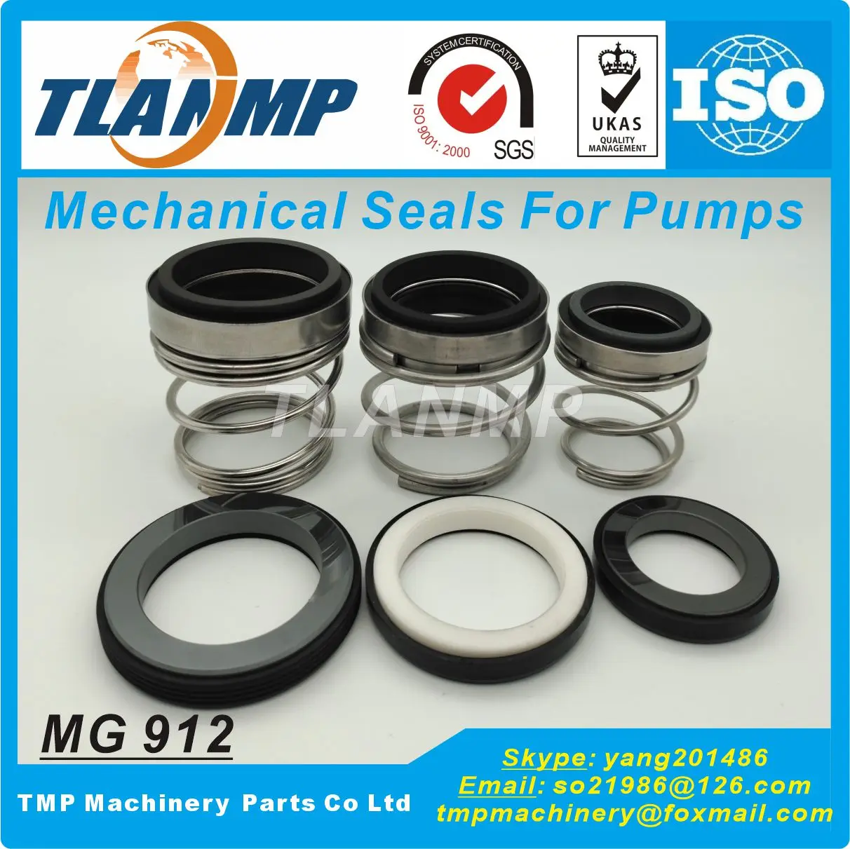 MG912-33 MG9-33 랜프 고무 벨로우 기계식 씰, MG912/33-G60, G60 시트 EN 12756
