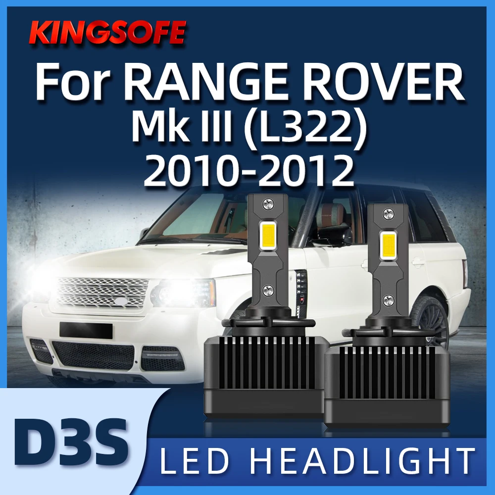 

Roadsun LED Headlight D3S Bulbs Replacement Original HID Lamp 6000K For RANGE ROVER Mk III (L322) 2010 2011 2012