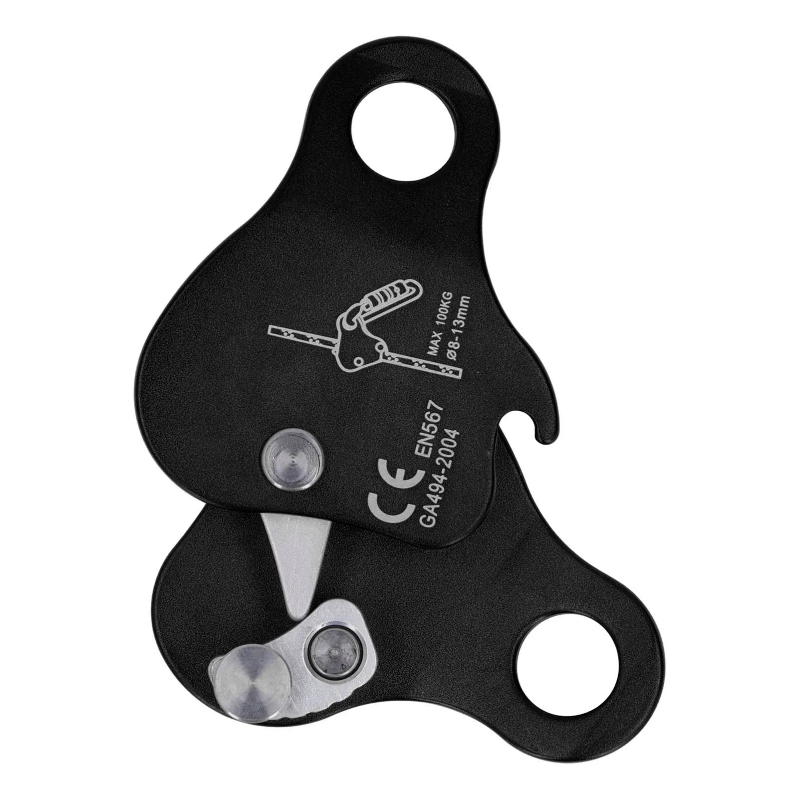 High-Strength Self-Braking Climbing Rope Grab for Fall Protection and Outdoor Ascending