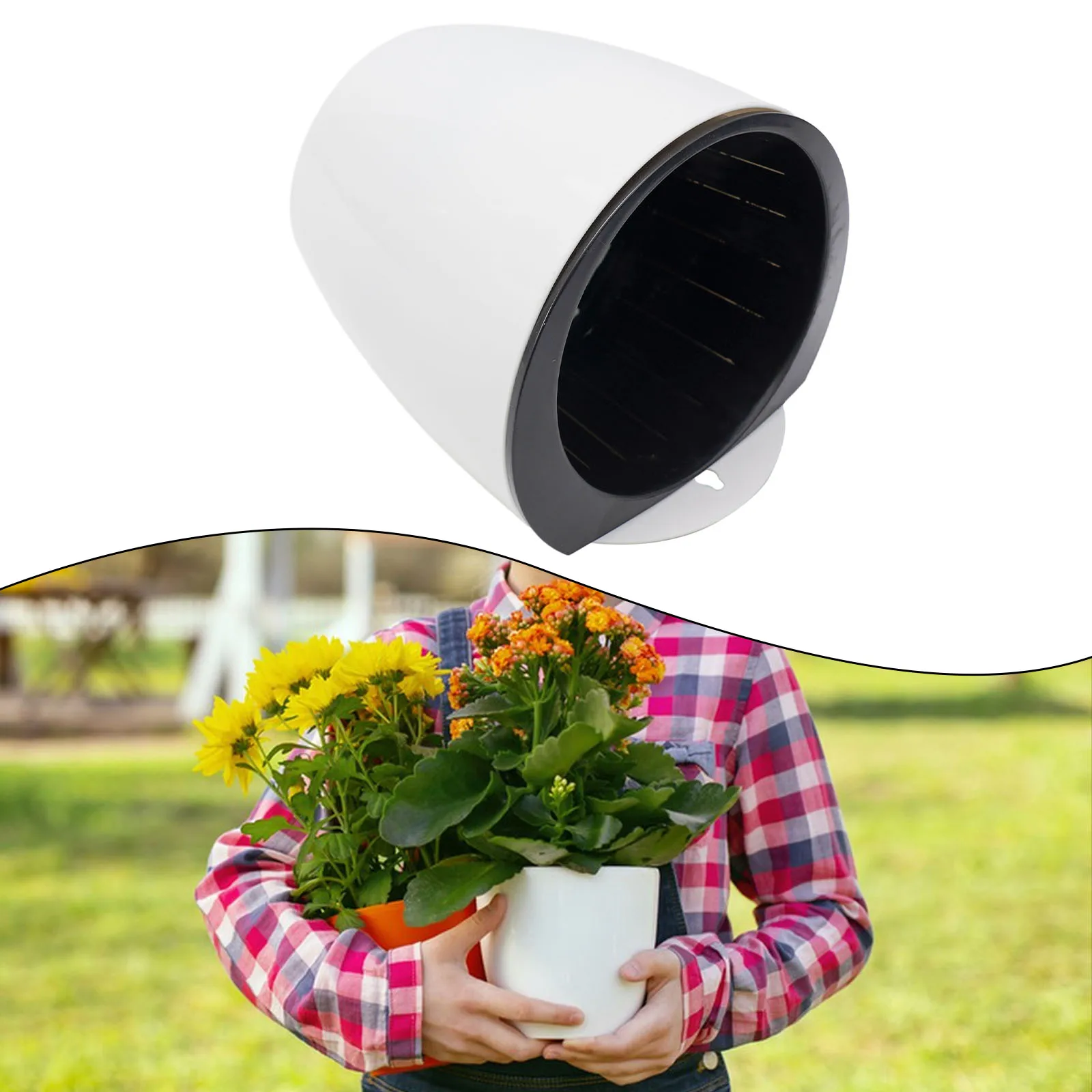 Wall Flower Pot Fence Garden Hanging Outdoor Plant Pots Pots Self-Watering Wall Mounted Water-absorbing Useful - 3