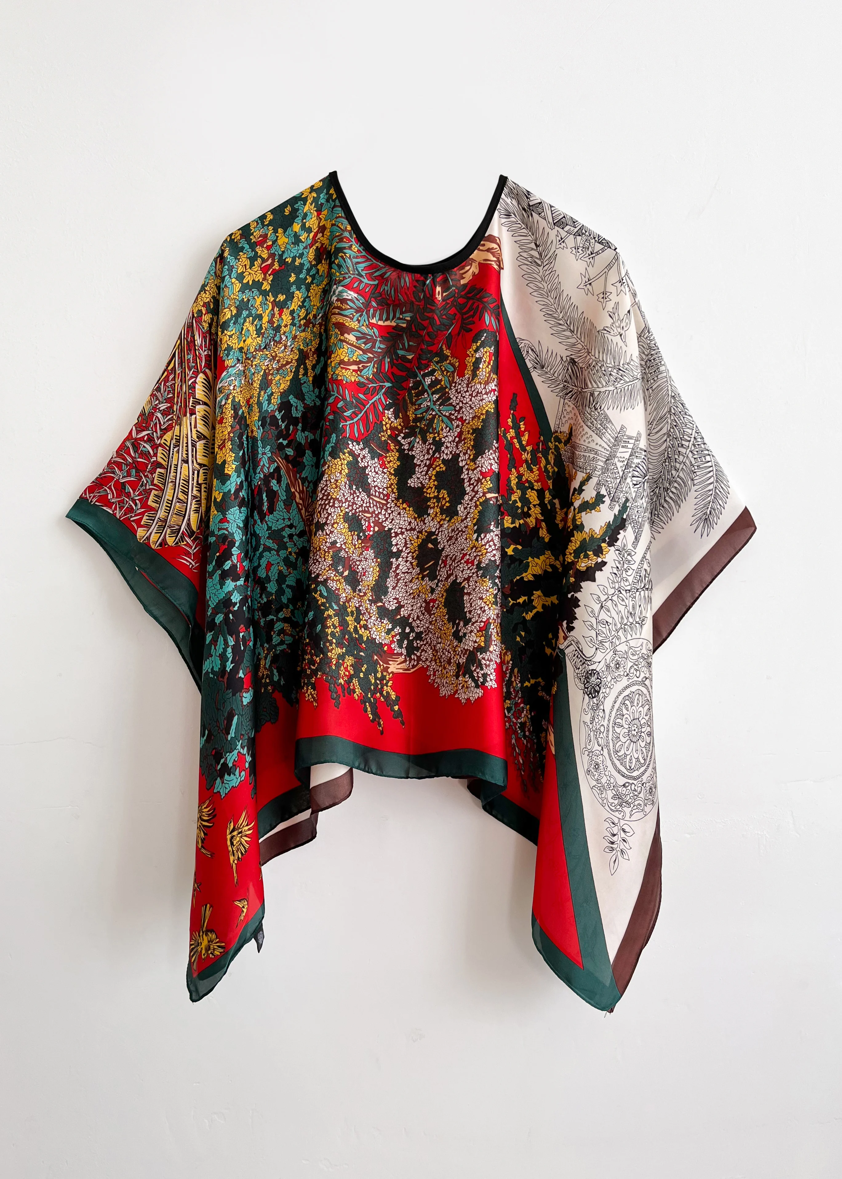 Poncho Pullover Shawl Sun Protection Scarf 2024 New Versatile Scarf Paired With Women's Loose Summer Sunscreen Leisure Clothi