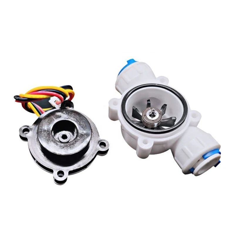 3/8" Quick Connect Water Flow Sensor Food-Grade Switch Hall Effect Flowmeter Fluid Meter Counter 0.3-10L/min X37E Upgraded