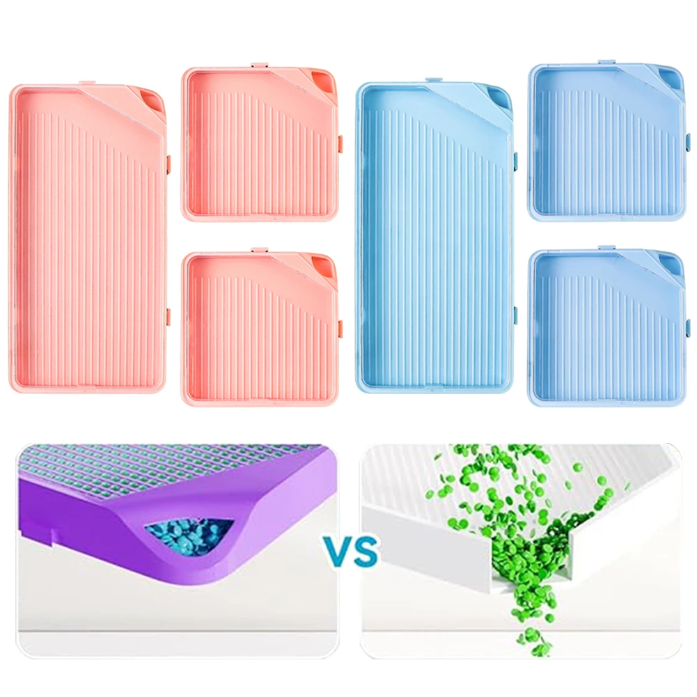 6Pcs Diamond Art Trays Rhinestone Tray Organizer Bead Sorting Trays Organizer Diamond Painting Accessories and Tools for Adults
