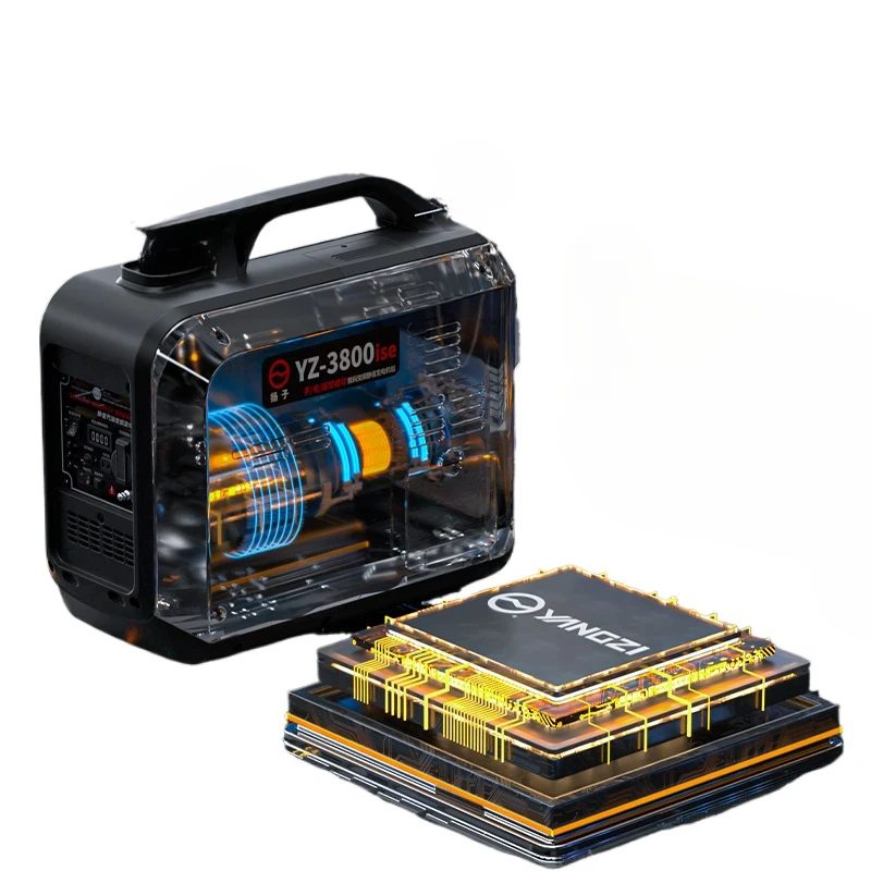 Generator 220v small household silent frequency conversion outdoor stall camping car miniature portable