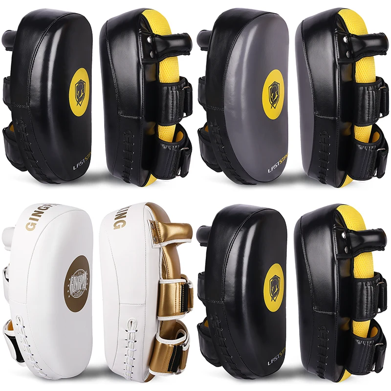 

1 Pcs Boxing Pads Training Fitness Tool Boxing Punching Target PU Leather Hand Foot Kicking Pad Bag for Muay Thai Taekwondo MMA