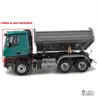 In Stock LESU 1/14  3Axles 6*6 Three-way RC Dump Truck 3348 Tipper DIY With ESC Light Sound W/O Cabin Toy TH11431 1