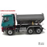 In Stock LESU 1/14  3Axles 6*6 Three-way RC Dump Truck 3348 Tipper DIY With ESC Light Sound W/O Cabin Toy TH11431 1
