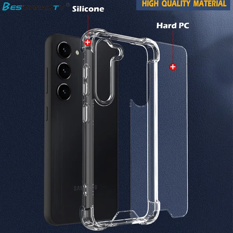 Luxury Transparent Airbag Clear Back Cover - Hybrid Shockproof Hard Case