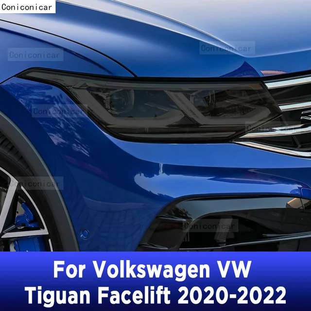 TURIM Pellicola protettiva per fari dell'auto Adesivo TPU fumé trasparente,  per Volkswagen Tiguan 2020 2021 2022 2023 VW R Line Facelift : :  Auto e Moto