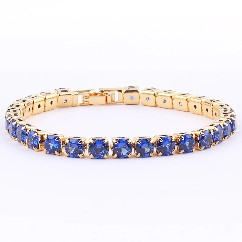 Gold Filled Copper Cubic Zirkoon Verstelbare Kleurrijke Armband Voor Vrouwen Meisjes Regenboog Sieraden Beste Party Verjaardag Huwelijkscadeau