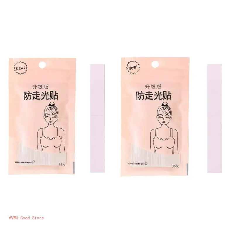 

36Pcs Women Clear Double Sided Tape for Clothes Dress Blouse Collar Underwear Strap Body Skin Adhesive