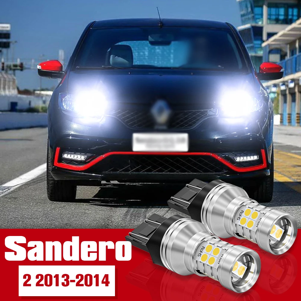 

2pcs LED Accessories Daytime Running Light DRL For Renault Sandero 2 2013 2014