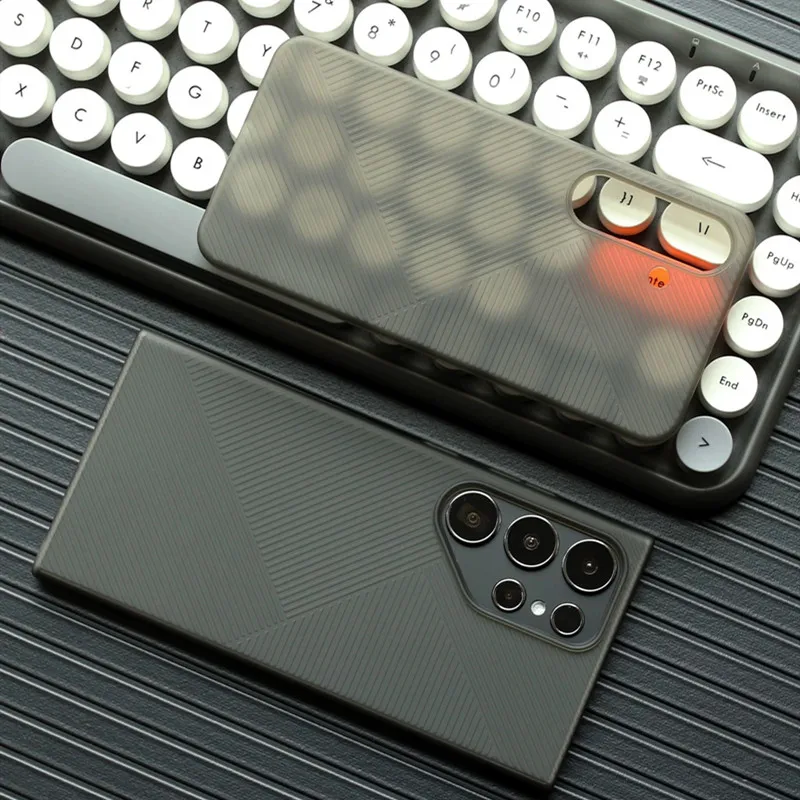 Ultra Slim Matte Hard Back Case with Anti-Fingerprint Frosted Stripe Cover