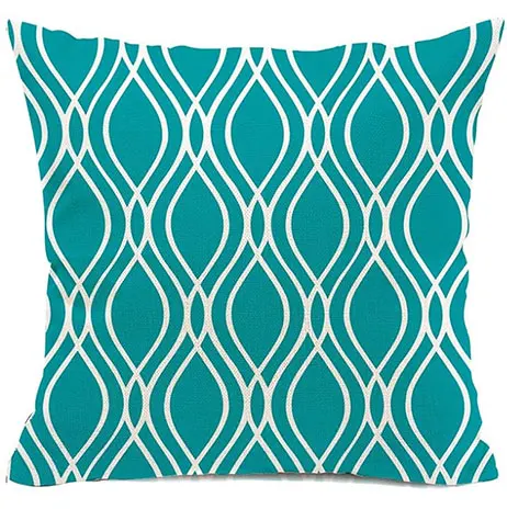 Copricuscini 30x50 Ciano Lino Federe Cuscini Divano Motivo Fiore Federe Cuscini Moderna Elegante Set di 2 Primavera e Estate Federa Cuscino Per Soggiorno Terrazza Ufficio Divani Sedia decorazione