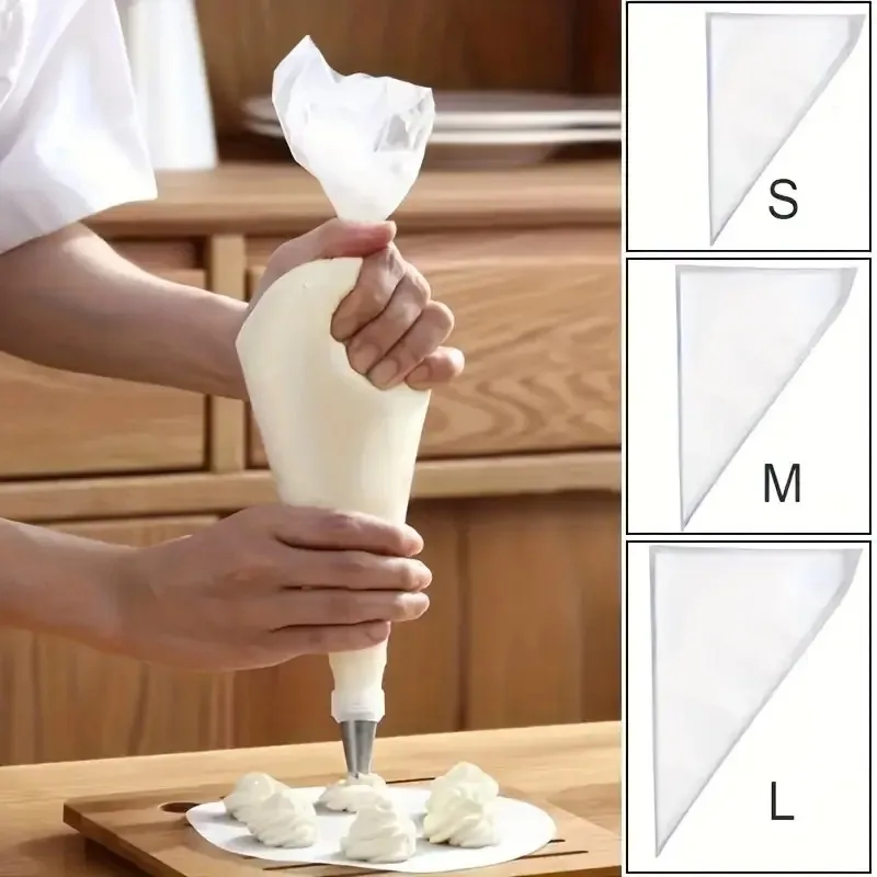 Wegwerp Spuitzakken Crème Spuitzakken Taart Decoreren Gereedschap Cookie Cupcake Keuken Bakken Accessoires Benodigdheden 20-200 Stuks ﻿ - Image 6