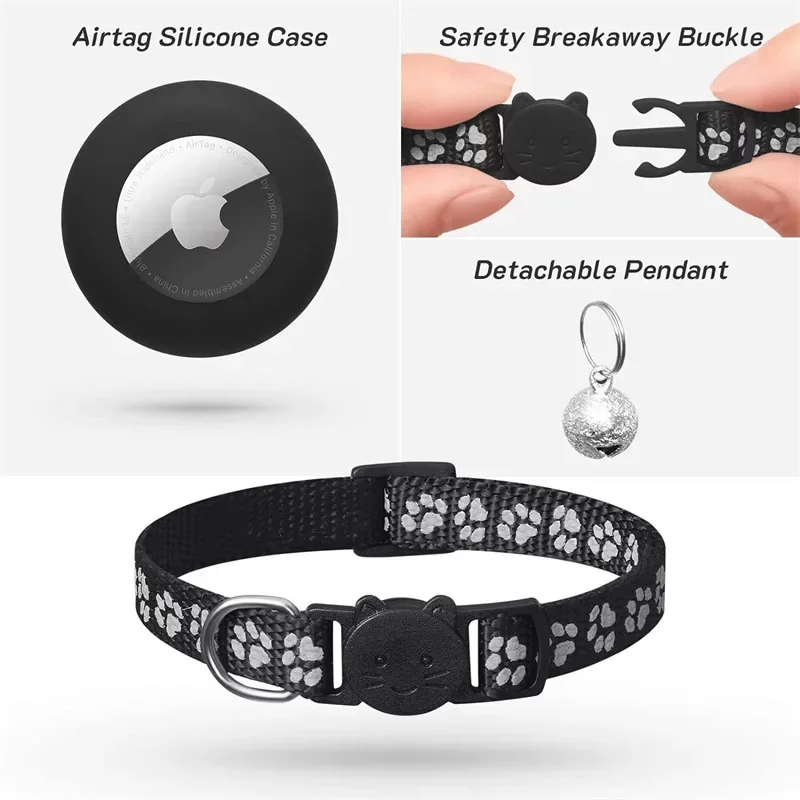 Reflective AirTag Cat Collar 3